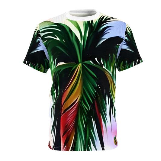 Jamaican Palm Tree T-Shirt - Water Color AOP