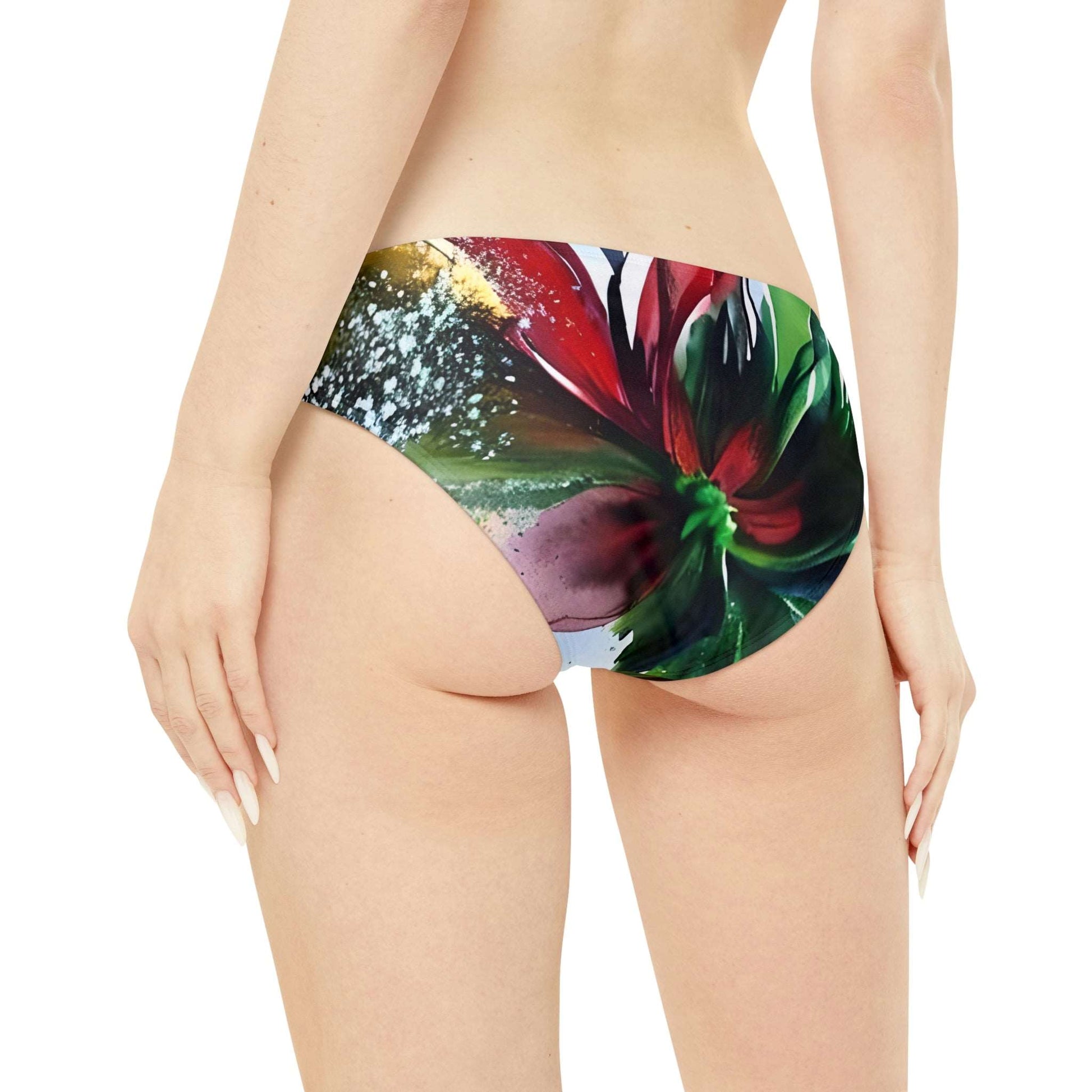 Loop Tie Side Bikini Bottom - Orchid Breeze