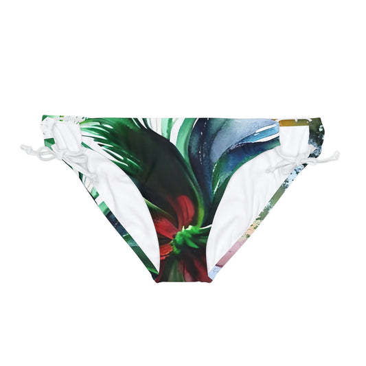 Loop Tie Side Bikini Bottom - Orchid Breeze